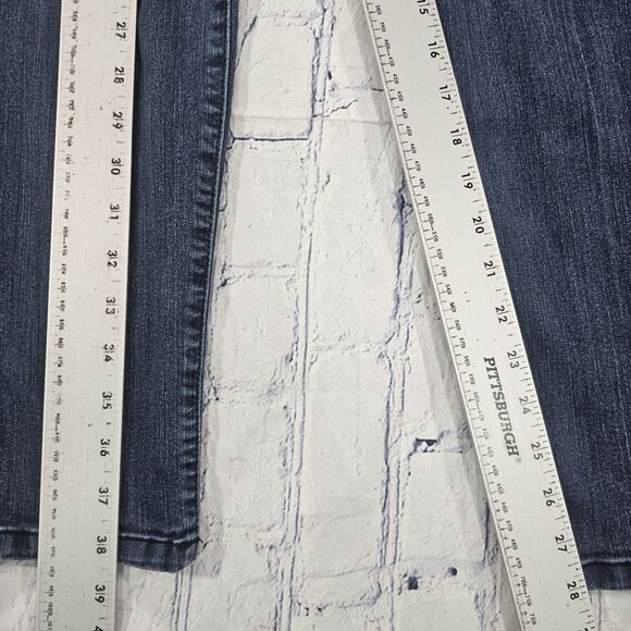 Democracy WOMENS SIZE 16 Ab Solution Blue Ankle Skimmer Jeans Medium Wash - Picture 3 of 11